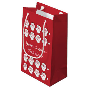 Funny Santas custom gift bags
