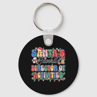 Funny Santas Favourite Director Of Activities Key Ring