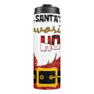 Funny Santa's Favourite Ho Thermal Tumbler
