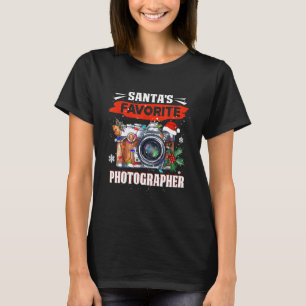 Funny Santa's Favourite Photographers Christmas Ph T-Shirt