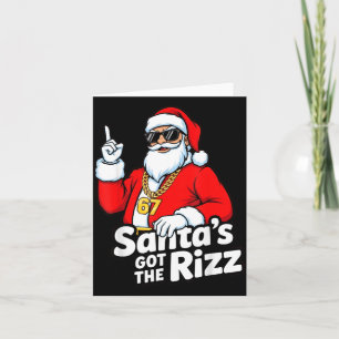 Funny Santa's Got The Rizz Christmas Meme 67  Card