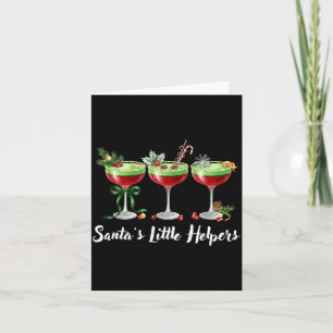 Funny Santa's Little Helpers Tail Humor Holiday Xm Card