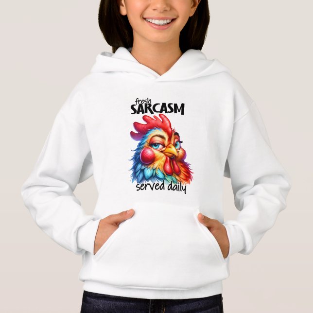 Funny sarcasm chicken word art  (Front)