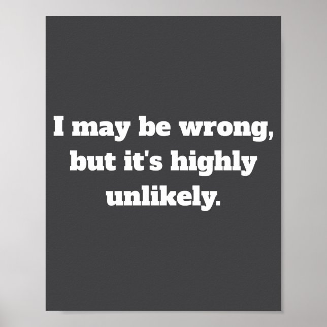 Funny Sarcasm  Poster (Front)