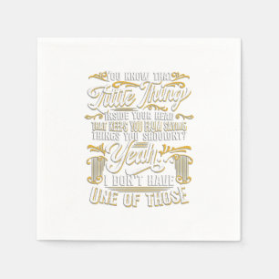 Funny Sarcasm, Sarcastic Humour, Novelty Sarcasm T Napkin