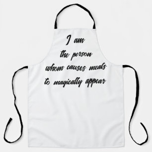 Funny sarcasm typography quote kitchen humour  apron