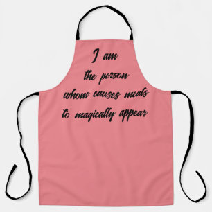 Funny sarcasm typography quote kitchen humour  apron