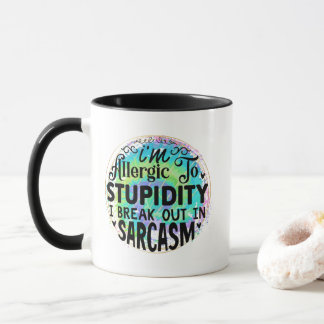 Funny sarcasm word art mug