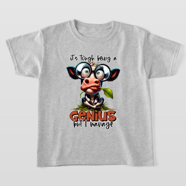 Funny sarcasm word art rooster T-Shirt (Laydown)