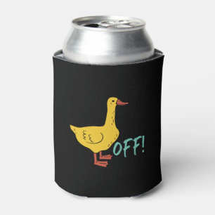 Funny Sarcastic Animal Pun and Humour Duck Off Can Cooler