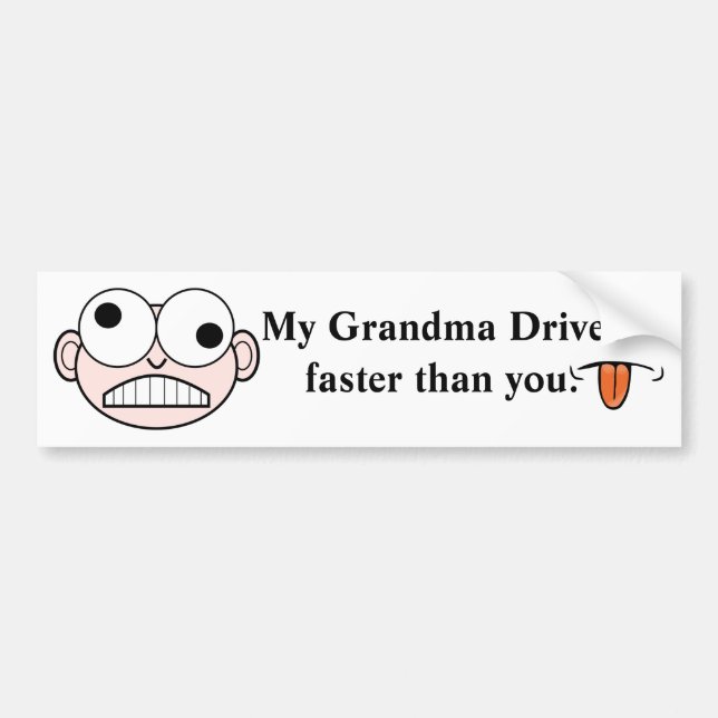 Funny Sarcastic Arrogant Cynical Personalise Bumper Sticker (Front)