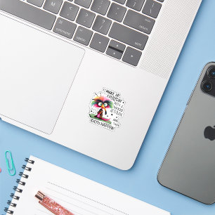Funny Sarcastic Bird Sticker