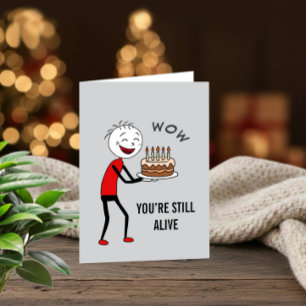 Funny Sarcastic Birthday Card