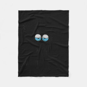Funny Sarcastic Black Cat Meme We Do Not Care Club Fleece Blanket