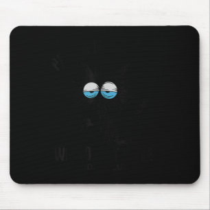 Funny Sarcastic Black Cat Meme We Do Not Care Club Mouse Mat