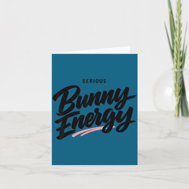 Funny sarcastic bunny easter quote trendy spring card (Front)