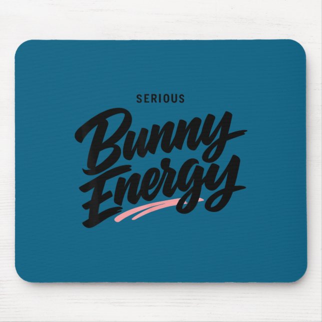 Funny sarcastic bunny easter quote trendy spring mouse mat (Front)