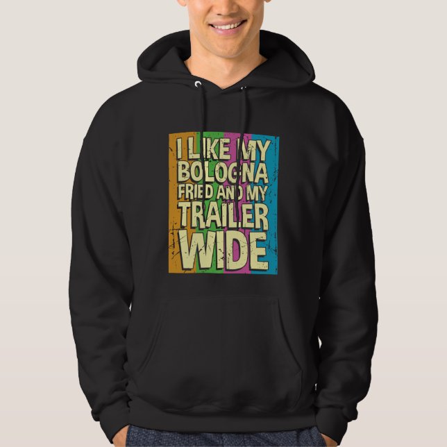 Funny Sarcastic Camper - Redneck Camping Hoodie (Front)