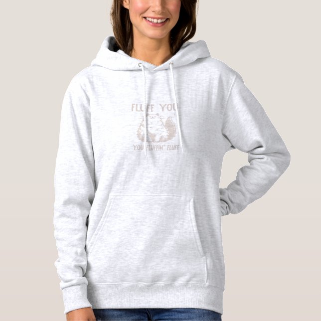 Funny Sarcastic Cat Hoodie (Front)