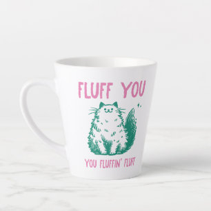 Funny Sarcastic Cat Latte Mug