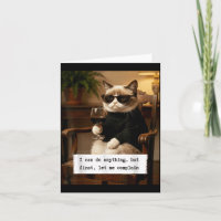 Funny Sarcastic Cat Quote Can Complain Humour