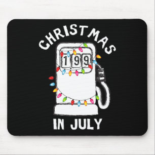 Funny Sarcastic Christmas In July Fuel Pump Gas Pu Mouse Mat