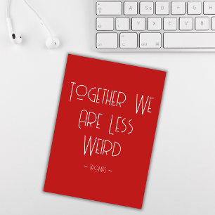 Funny Sarcastic Couple Love Valentine's Day  Holiday Card