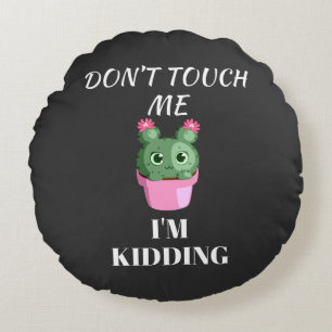 Funny sarcastic cute cool round cushion