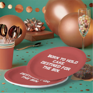 Funny Sarcastic Edgy Grunge Street Style Paper Plate