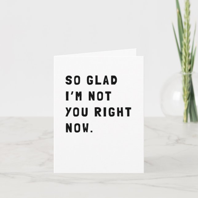 Funny Sarcastic Get Well Card (Front)