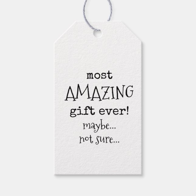 Funny, Sarcastic Gift Tags (Front)