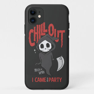 Funny Sarcastic Grim Reaper Halloween Party iPhone 11 Case