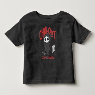 Funny Sarcastic GrimReaper Halloween Party Costume Toddler T-Shirt