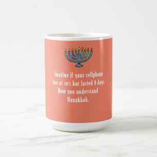 Funny Sarcastic Hanukkah Chanukah Cellphone Quote Coffee Mug
