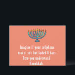 Funny Sarcastic Hanukkah Chanukah Cellphone Quote Invitation<br><div class="desc">Funny Sarcastic Hanukkah Chanukah Cellphone Quote</div>