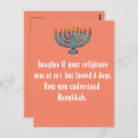 Funny Sarcastic Hanukkah Chanukah Cellphone Quote Postcard<br><div class="desc">Funny Sarcastic Hanukkah Chanukah Cellphone Quote</div>