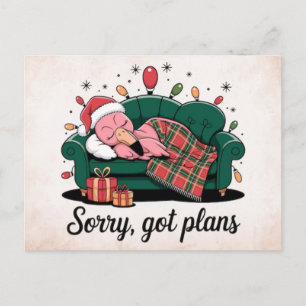 Funny Sarcastic Holiday Postcard for Laugh Lovers