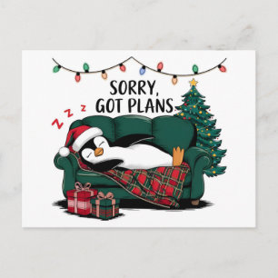 Funny Sarcastic Holiday Postcard for Laugh Lovers
