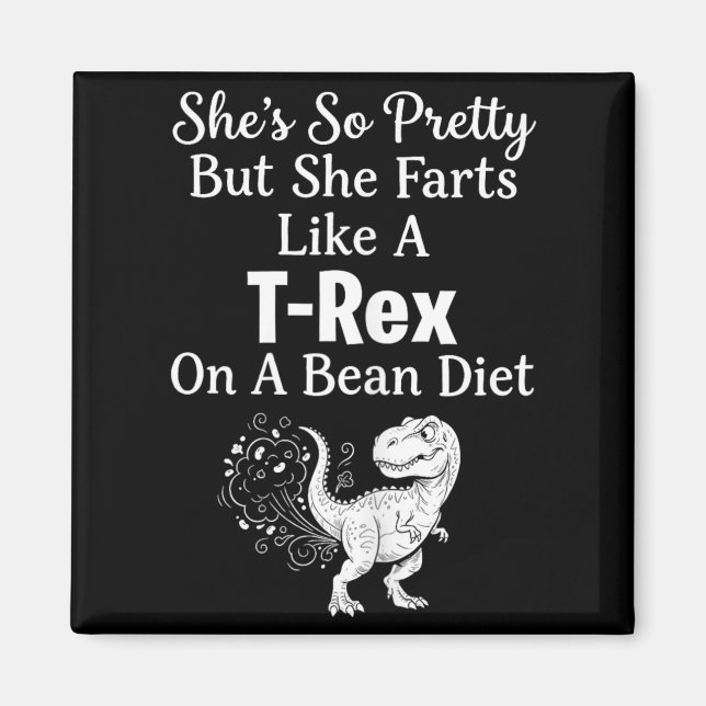 Funny Sarcastic Humour Saurus Quote Magnet (Front)