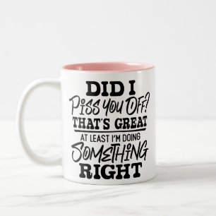 Funny Sarcastic Humour Two-Tone Coffee Mug
