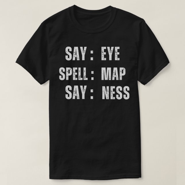 Funny Sarcastic Intelligence Test For Men  T-Shirt (Design Front)