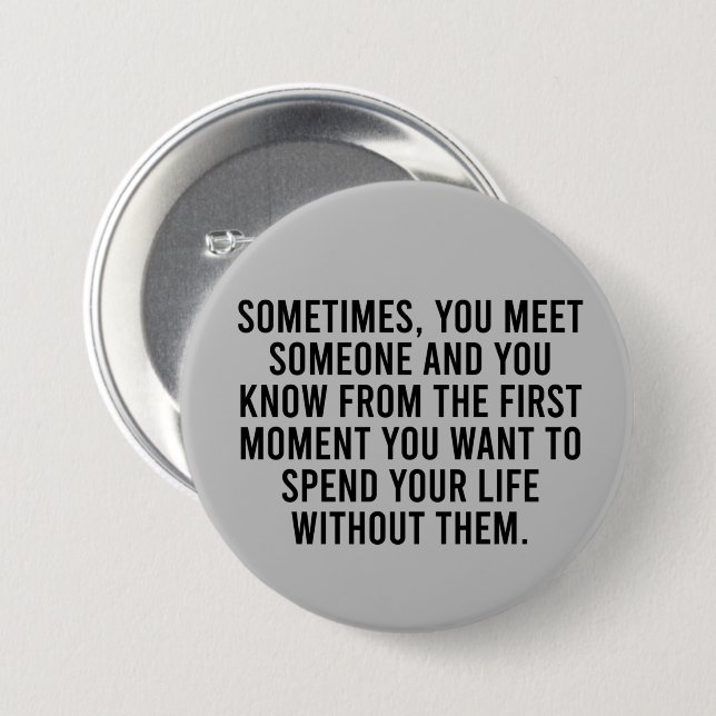 Funny Sarcastic Introvert Humour Saying 7.5 Cm Round Badge (Front & Back)