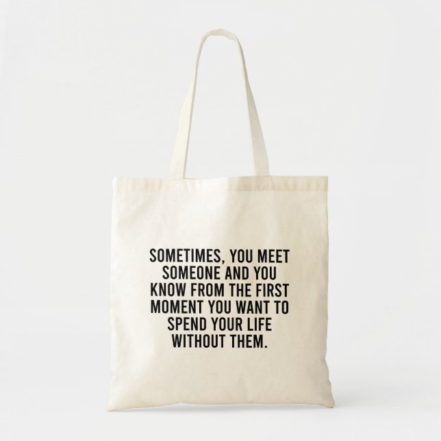 Funny Sarcastic Introvert Humour Saying Tote Bag (Front)