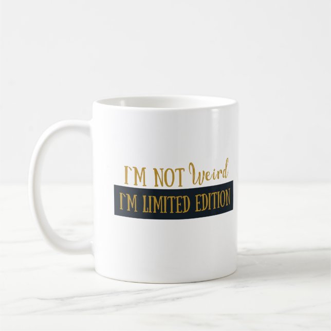 Funny sarcastic introvert quotes coffee mug (Left)