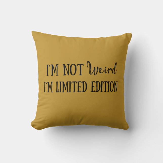 Funny sarcastic introvert quotes cushion (Front)