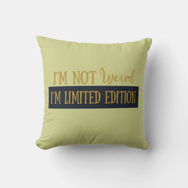 Funny sarcastic introvert quotes cushion (Front)
