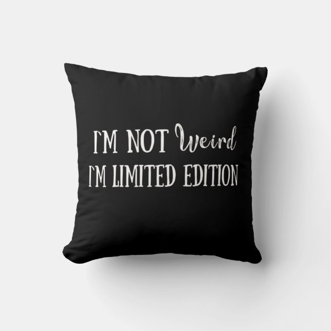 Funny sarcastic introvert quotes cushion (Front)