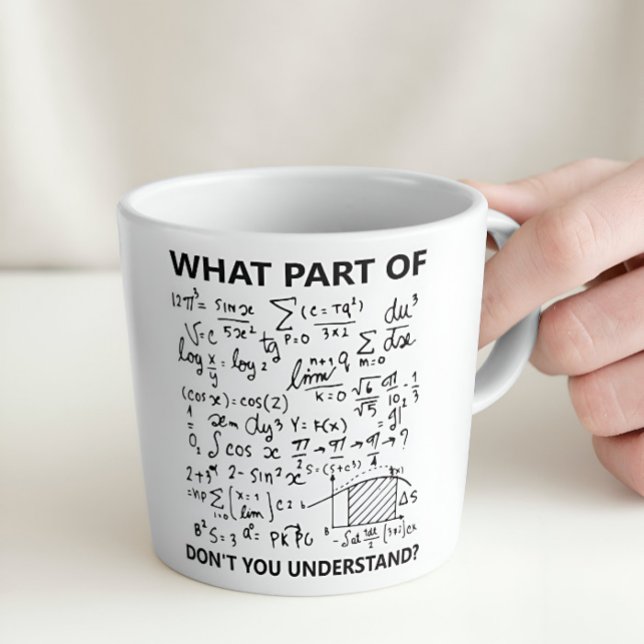 Funny Sarcastic Math Teacher Student Engineer  Two-Tone Coffee Mug (Creator Uploaded)