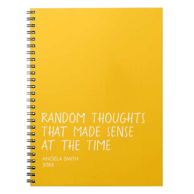 Funny Sarcastic Notebook, Relatable Humour Journal (Front)