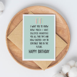 Funny & Sarcastic Old Age Humor Happy Birthday Card